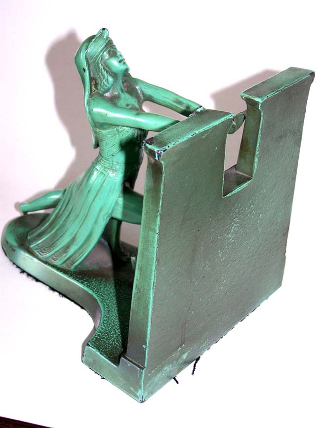 "CLEOPATRA, Queen of the Nile" Antique Bookends circa 1924 — image 3